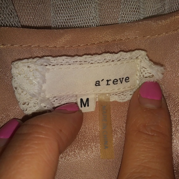 Dust Rose Lace with Tulle Dress - Picture 4 of 4